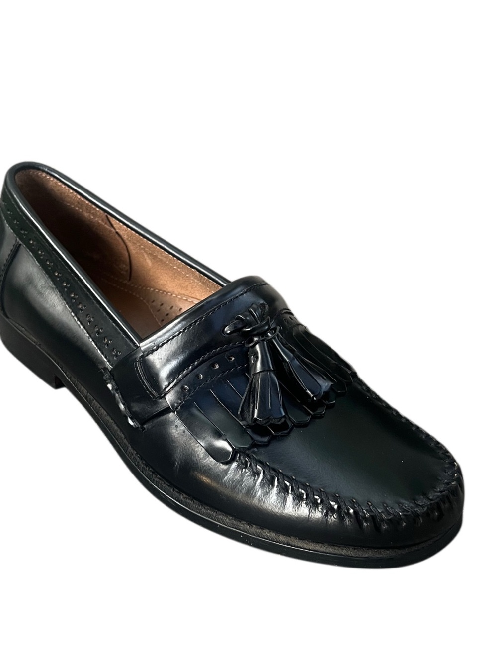 Weejuns Classic Men's Black Leather Tassel Loafers Sz 10.5 D